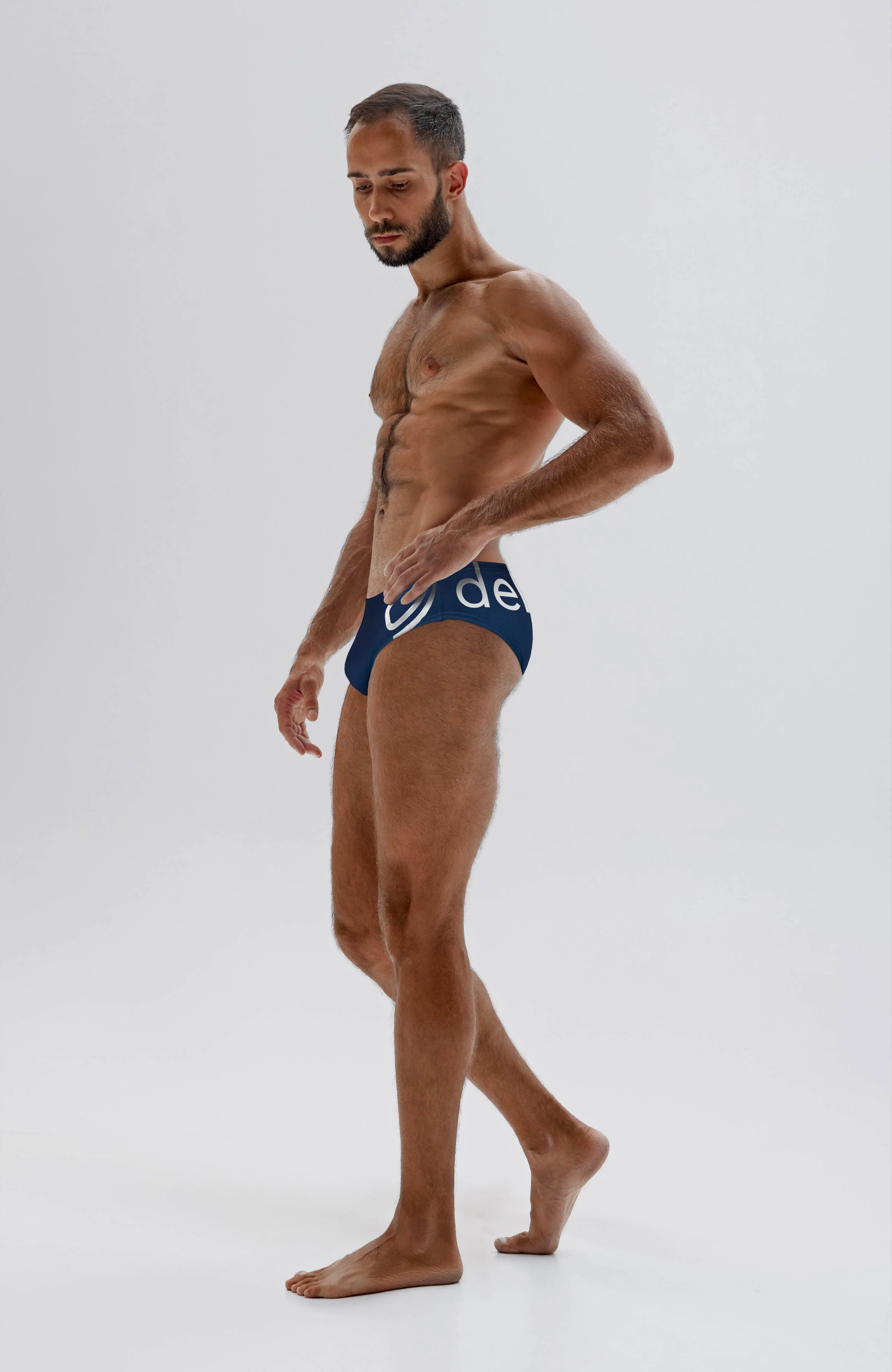 men's brief big logo/royal