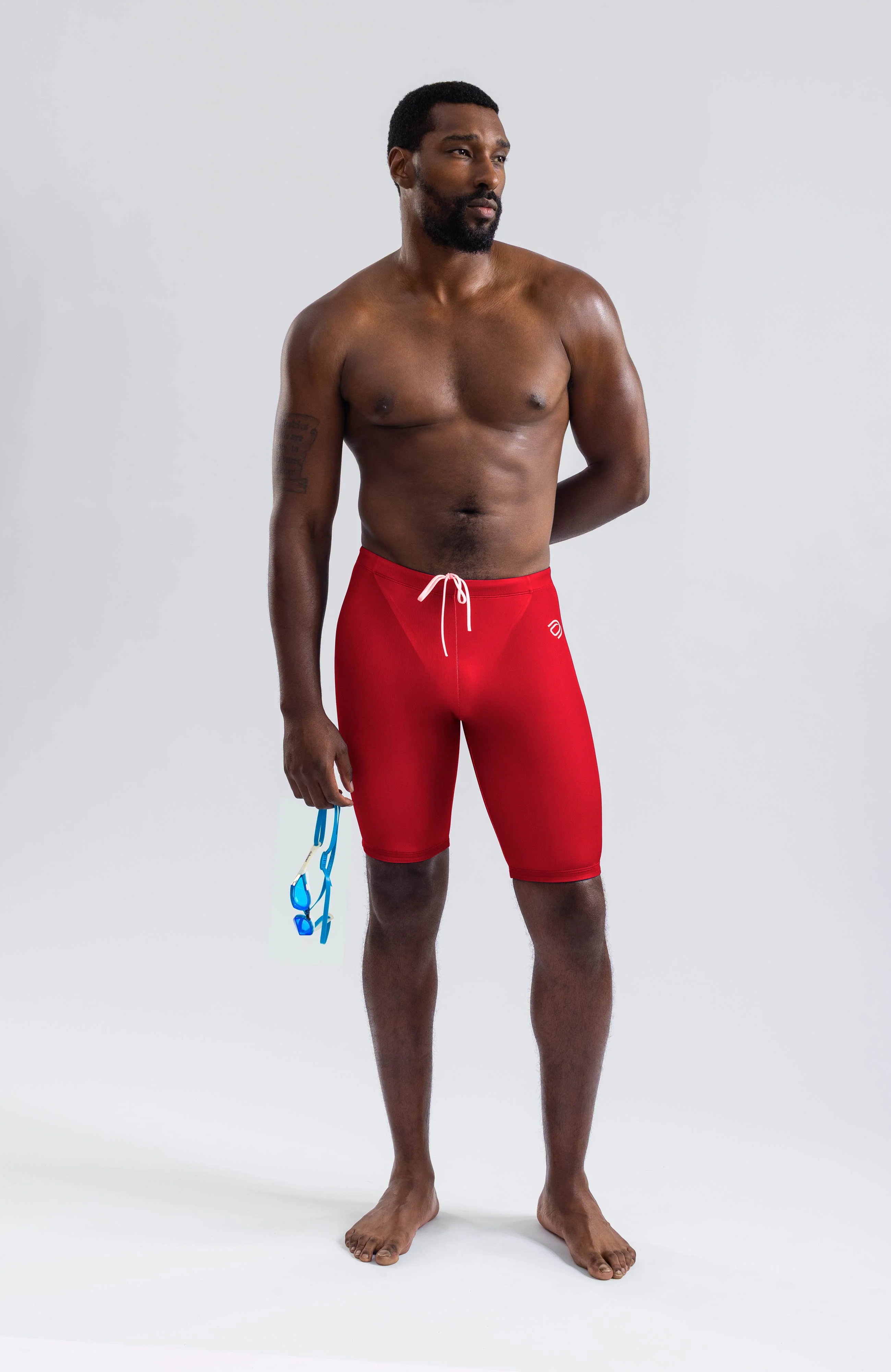 men's jammer big logo/red