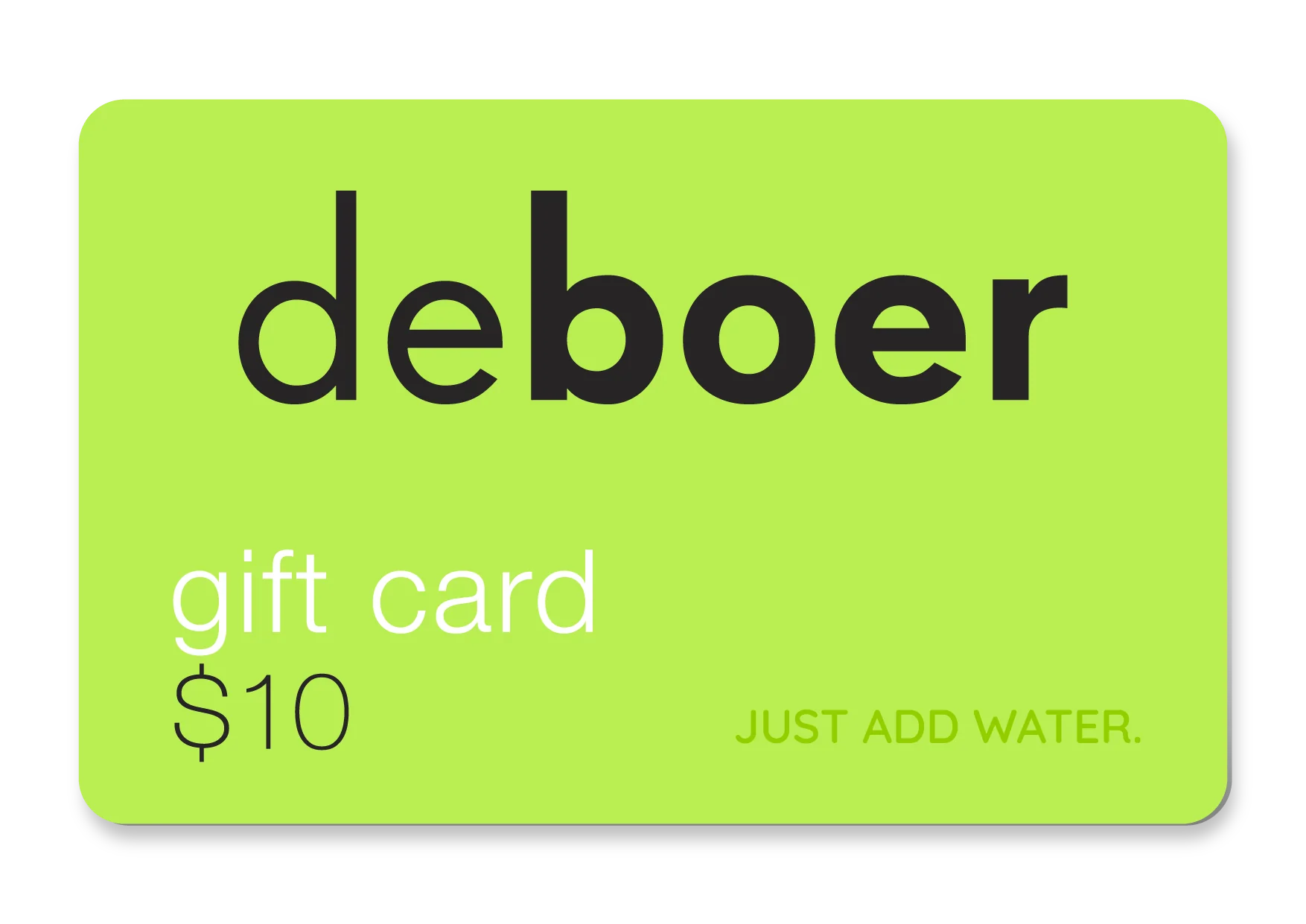 deboer gift card - Image 2
